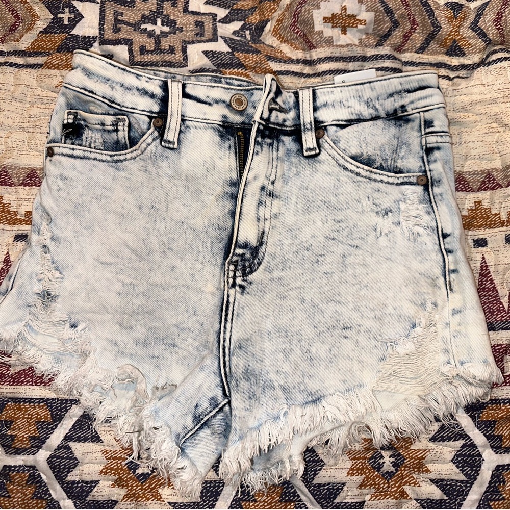 KanCan Acid Wash Shorts